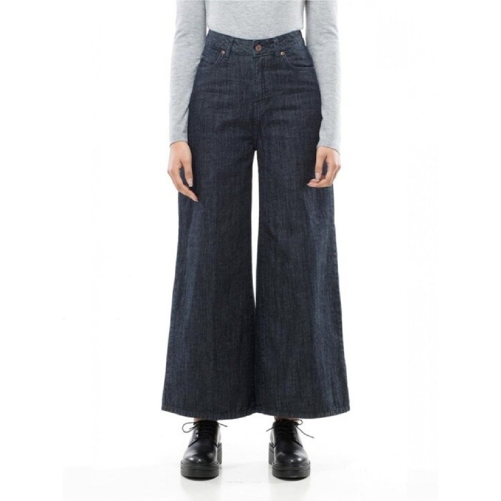 NWT Dr. Denim high waist wide leg crop jeans 29 x 24